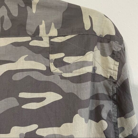 ASOS Antony Morato Grandad Collar Shirt In Camo - Picture 11 of 12